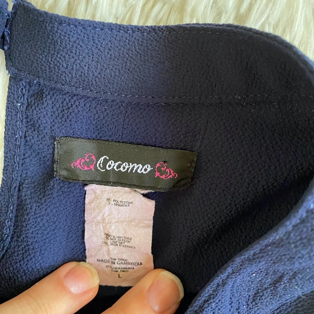 Navy blue blouse - Picture 6 of 6